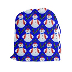 Seamless Snow Cool Drawstring Pouch (2xl) by HermanTelo