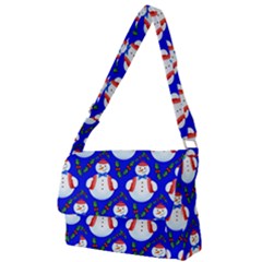 Seamless Snow Cool Full Print Messenger Bag (l)