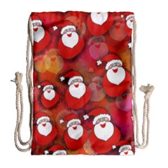 Santa Clause Drawstring Bag (large)