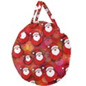 Santa Clause Giant Round Zipper Tote View2