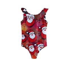 Santa Clause Kids  Frill Swimsuit by HermanTelo