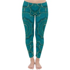 Over The Calm Sea Is The Most Beautiful Star Classic Winter Leggings by pepitasart