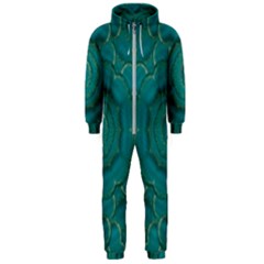 Over The Calm Sea Is The Most Beautiful Star Hooded Jumpsuit (men)  by pepitasart