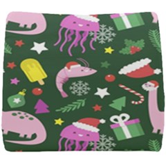 Colorful Funny Christmas Pattern Seat Cushion