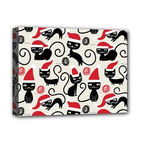 Cute Christmas Seamless Pattern Vector Deluxe Canvas 16  X 12  (stretched) 