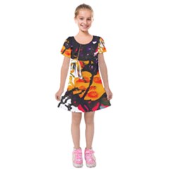 Consolation Before Battle 1 1 Kids  Short Sleeve Velvet Dress by bestdesignintheworld