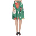 Colorful Funny Christmas Pattern Flared Midi Skirt View2