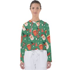 Colorful Funny Christmas Pattern Women s Slouchy Sweat by Vaneshart