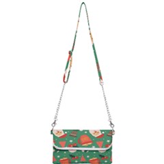 Colorful Funny Christmas Pattern Mini Crossbody Handbag by Vaneshart