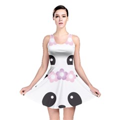 Panda Face Reversible Skater Dress by PhotoThisxyz