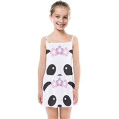 Panda Face Kids  Summer Sun Dress by PhotoThisxyz