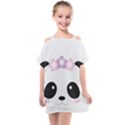 Panda Face Kids  One Piece Chiffon Dress View1
