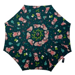 Pattern Christmas Funny Hook Handle Umbrellas (medium)