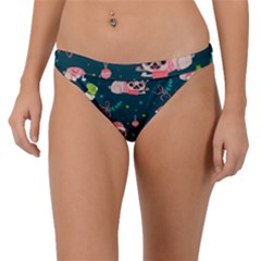 Pattern Christmas Funny Band Bikini Bottom by Vaneshart