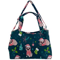 Pattern Christmas Funny Double Compartment Shoulder Bag by Vaneshart