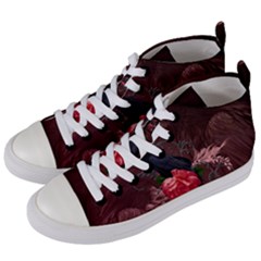Wonderful Crow Women s Mid-top Canvas Sneakers by FantasyWorld7