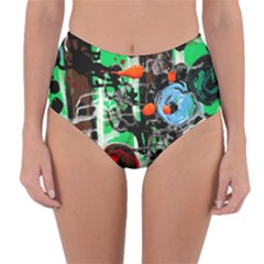 Dots And Stripes 1 1 Reversible High-waist Bikini Bottoms by bestdesignintheworld