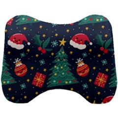 Colorful Funny Christmas Pattern Head Support Cushion