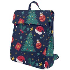 Colorful Funny Christmas Pattern Flap Top Backpack