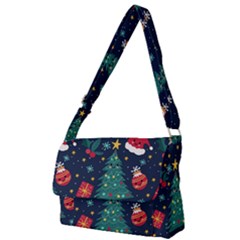 Colorful Funny Christmas Pattern Full Print Messenger Bag (L)