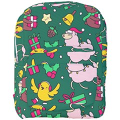 Funny Decoration Christmas Pattern Background Full Print Backpack by Vaneshart