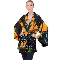 York 1 5 Long Sleeve Velvet Kimono  by bestdesignintheworld