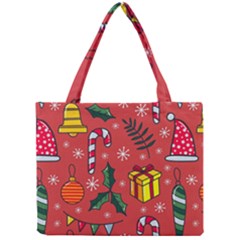 Colorful Funny Christmas Pattern Mini Tote Bag