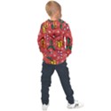 Colorful Funny Christmas Pattern Kids  Overhead Hoodie View2