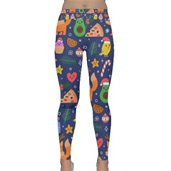 Colorful Funny Christmas Pattern Classic Yoga Leggings