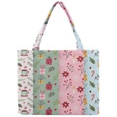 Flat Christmas Pattern Collection Mini Tote Bag