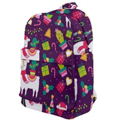 Colorful Funny Christmas Pattern Classic Backpack by Vaneshart