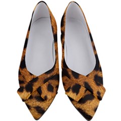 Leopard Skin Pattern Background Women s Bow Heels by Vaneshart