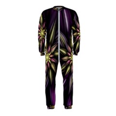 Fractal Flower Floral Abstract Onepiece Jumpsuit (kids) by HermanTelo