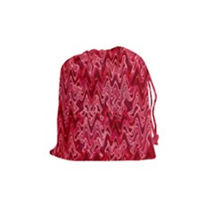Background Abstract Surface Red Drawstring Pouch (medium)