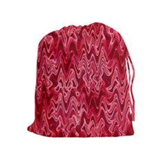 Background Abstract Surface Red Drawstring Pouch (xl)