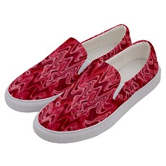 Background Abstract Surface Red Men s Canvas Slip Ons