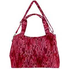 Background Abstract Surface Red Double Compartment Shoulder Bag by HermanTelo