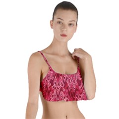 Background Abstract Surface Red Layered Top Bikini Top 