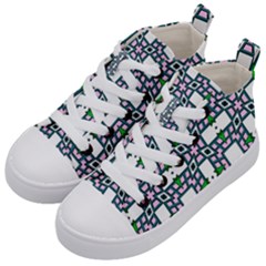 Illustrations Texture Modern Kids  Mid-top Canvas Sneakers