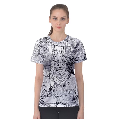 Animal Seamless Pattern Women s Sport Mesh Tee by Vaneshart