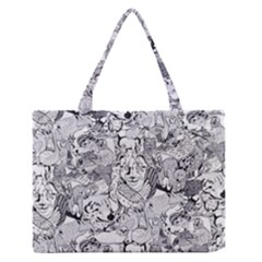 Animal Seamless Pattern Zipper Medium Tote Bag