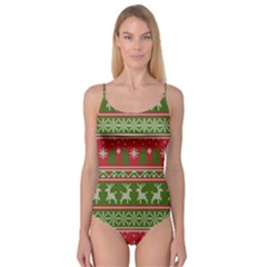 Christmas Knitting Pattern Camisole Leotard 