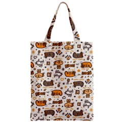 Animal Patterns Safari Zipper Classic Tote Bag