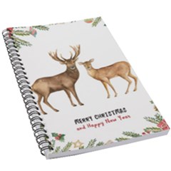 Xmas Deer 5 5  X 8 5  Notebook