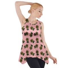 Daisy Pink Side Drop Tank Tunic by snowwhitegirl