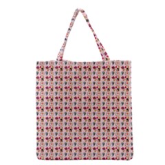 Valentine Girl Pink Grocery Tote Bag by snowwhitegirl