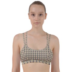 Chrix Pat Beige Line Them Up Sports Bra by snowwhitegirl