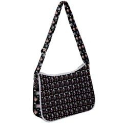 Chrix Pat Black Zip Up Shoulder Bag by snowwhitegirl