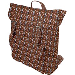 Chrix Pat Russet Buckle Up Backpack by snowwhitegirl