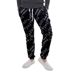 Black And White Ethnic Geometric Pattern Men s Jogger Sweatpants by dflcprintsclothing